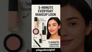 5 mint makeup look #makeuptutorial #makeupartist #shortvideo #youtubeshorts #viral
