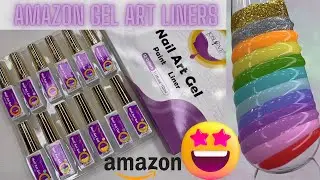 AFFORDABLE AMAZON GEL ART LINERS| JOSLOVE Unboxing and Swatch Video