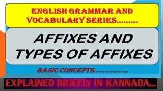 AFFIXES AND TYPES OF AFFIXES....FIXES