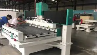Multi head cnc router machine