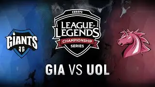 GIA vs. UOL - Week 2 Day 1 | EU LCS Summer Split | Giants Gaming vs. Unicorns of Love (2018)