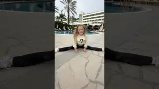 Cheerleader vs dancer in a gymnastics challenge ￼#jonathanjoly #shorts #daughter