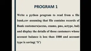 practice questions on CSV part 2