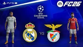 FC 26 - Real Madrid vs. Benfica - UEFA Champions League 25/26 Playoff Full Match | PS5&trade; Pro [4K60]