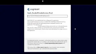 Unable to Login on Cognizant Portal | AADSTS50105 Your administrator has configured the application