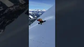 Steep Snowboard Freeride Line ❄️ Deep Powder | Full Descent