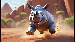 Rhino Skins Go Charge Charge Charge | Английская детская песенка | Детские песни | Музыка для мал...