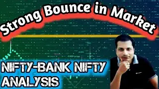 Strong Bounce in market !! Nifty-Bank Nifty Analysis !! Intraday Trading !!