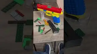 Я собрал LEGO Glock&hellip; и он действительно стреляет?! #шорты