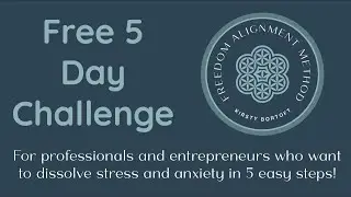 5 Day Challenge Freedom From Stress & Anxiety with Kirsty Bortoft