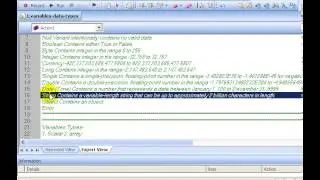 Variables and Data types in Vb script