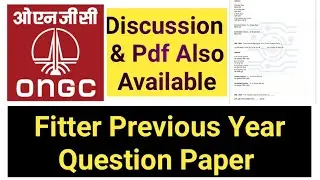 ONGC Fitter previous year Paper
