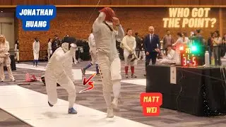 WEI Matt  VS HUANG Jonathan - Table of 16 CANADA CUP #2 Cadet Men's Foil