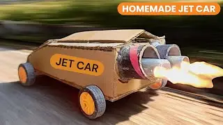 HOW TO MAKE HOMEMADE JET CAR ROCKET CAR- DIY RC CAR 