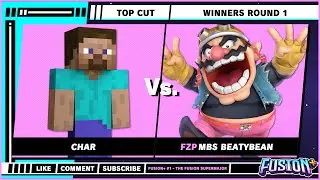 Fusion+ #1 &mdash; Top Cut &mdash; Char (Стив) против MBS BeatyBean (Варио) &mdash; Super Smash Bros. Ultimate