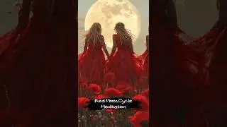 Red Moon Cycle Meditation #shortfeed #relaxingmusic #fullmoon #meditationmusic #feminineenergy