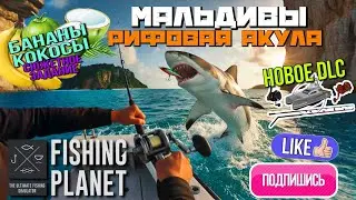 🎣 Fishing Planet - Зубатое Испытание - Где ловить Рифовую Акулу - Мальдивы - Кокосы и Бананы (Квест)