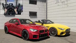 BMW M2 G87 и Mercedes SL63 AMG &mdash; The Crew Motorfest | Геймплей на руле