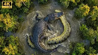 Wild Life Amazon Jungle - ANACONDA VS CAIMAN - DEATH FORETOLD