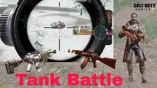 Tank Battle ' Using Anti Tank Sniper' Ak47' m4' Call of Duty Mobile