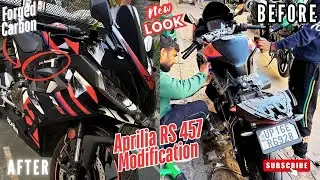 APRILIA RS 457 MODIFICATION 🔥| CARBON WRAP & HIGH WIND SHIELD 😍| RC Fam