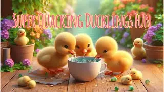 🎶Super Quacking Ducklings Fun [The Animal Sound Song #9] 🎶 [Kids Song] [Animal Sound] 🎶💗