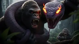 King Kong vs Giant Snake | Kong Saves Baby Kong &ndash; The Ultimate Primal Showdown