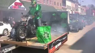 Waukon St. Patty's Day Parade Harley-Davidson Burnout