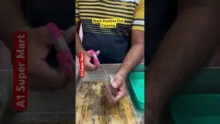 Pomfret Cleaning done at my store A1 Super Mart #fishinspire #fishtips #fishlove
