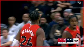 Raptors with great ball movement vs Nuggets