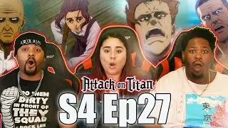 PURE CARNAGE AND ACKERMAN! Attack on Titan Season 4 Episode 27 REACTION