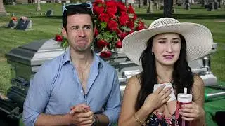 Two Catty Actors at a Funeral -- Tiny Cow Comedy -- Sketch Comedy