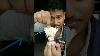 What Happens When I Pull Out Of All Feathers From a Shuttlecock ?🤔 || #shorts #india #viral #trend