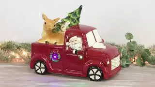 10226 Santa's Tree Truck Tabletop with Lights and Music