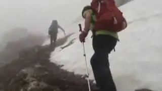 l'Arclusaz ( 2041 m ) par la cochette dans le brouillard - bauges - 2013