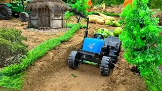 The mini tractor went to the field to get eggplants  | @topminigear8280 
