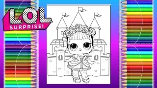 LOL surprise doll 🪆🩷 | lol doll princess coloring | kids coloring | coloring pages | color princess 