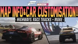 Forza Horizon 5 - NEW Info! - Map Details + Car Customisation! - Highways, Drag Strips + More