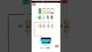How to Make 12V Battery Charging Level 💯 Indicator Circuit #diy #voltage#indicator #circuit#viral