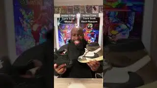 Sneaker Battle Jordan 1 Travis Scott Black Phantom VS Mocha #travisscott #jordan1 #shorts #jordans