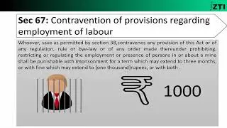 Mine Act 1952 Chapter 9 Penalties and Procedure (Sec 66 and 70)