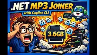 Build a .NET MP3 Joiner with GitHub Copilot CLI (3.6GB File!)
