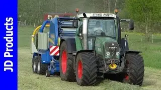 Fendt 820/NEW G&ouml;weil/Balen Persen Wikkelen/Pressing Wrapping Bales/Johan Frens/Hulshorst