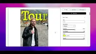 How to Add Text Behind Image | Free Online Tool Tutorial