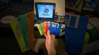 Neon Floppy Diskettes #Shorts #Retro #Vintage #FYP #Computer