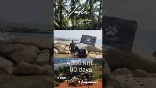 From Delhi to the southernmost point of India - Kanyakumari. 80 days and 4000 km by bicycle.