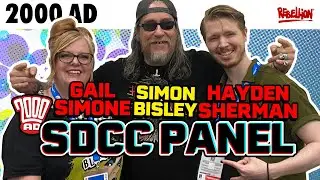 Simon Bisley, Gail Simone & Hayden Sherman on The 2000 AD San Diego panel!