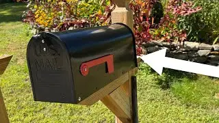 Metal Post Mount #Mailboxes for Outside, Galvanized Steel, #Waterproof, Medium Capacity, Red Flag
