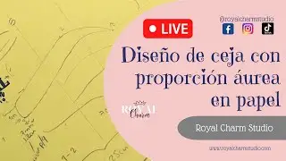 Diseño de ceja con proporción áurea