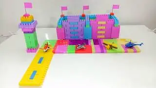 How To Building Runway Airport Hangar | Videos For Kids | Building Block For Kids Architect